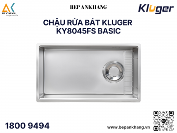 Chậu rửa bát Kluger KY8045FS Basic - LINEN dập nổi chống trầy xước - inox 304